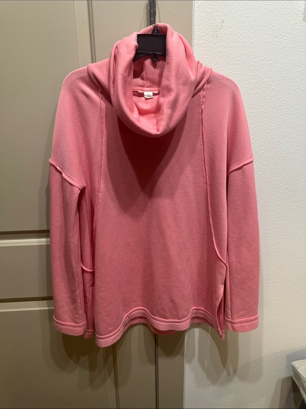Caslon Soft salmon color Cowl Neck Sweater sz M